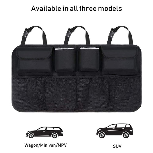 URAQT Car Trunk Organizer Bag Multi Pocket Black