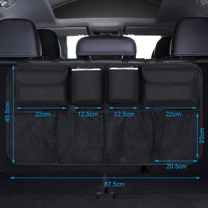 URAQT Car Trunk Organizer Bag Multi Pocket Black