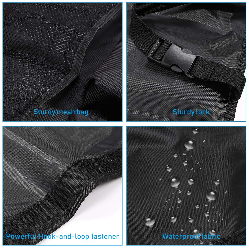 URAQT Car Trunk Organizer Bag Multi Pocket Black